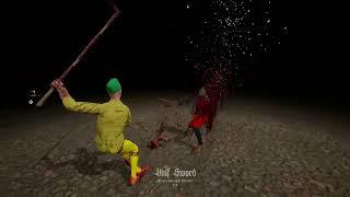 One-handed scythe dance - Half Sword