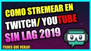 COMO HACER STREAM EN TWITCH/YOUTUBE CON STREAMLABS OBS | CONFIGURA STREAMLABS SIN LAG(2020)