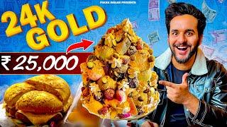 Eating GOLD FOOD for 24 hours 