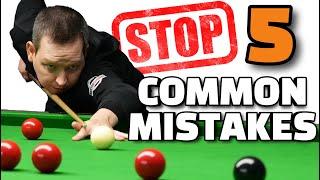 AVOID THESE 5 COMMON MISTAKES | Snooker Tips