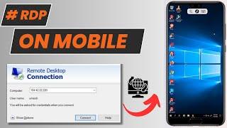 How to use RDP in Android Phone ( mobile) | RDP for Mobile | Remote Desktop connection on mobile