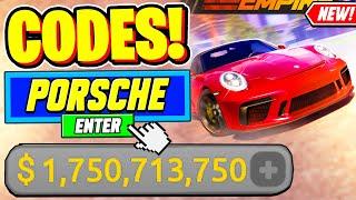 ️New️ ALL WORKING PORSCHE CODES For Driving Empire - Roblox Driving Empire Codes 2024