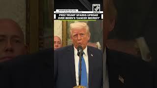 "Public wasn't notified..." President Trump sparks uproar over Biden 'Cancer secrecy'