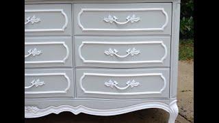 DIY Dresser Makeover: French Provincial Dresser Makeover - Thrift Diving