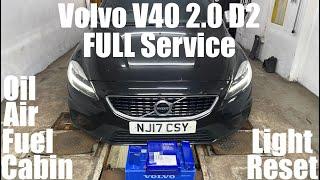 Volvo V40 2.0 D2 FULL Service Oil Air Fuel Cabin Filter - D4204T8 Diesel