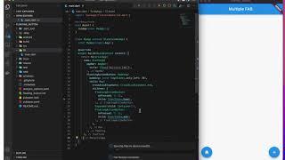 Flutter Multiple Floating Action Button using VS code