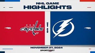 NHL Highlights | Capitals vs. Lightning - November 27, 2024