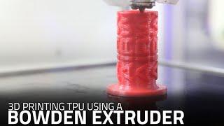 3D Print Flexible Materials with Bowden Tube AXIOM  and 3D Printer Time Lapse Video