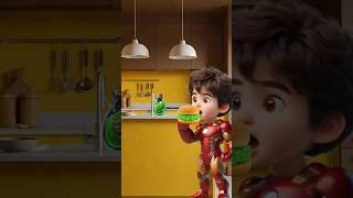 Iron Kiddos become a zombie!! #animation #funny #cartoon #memes
