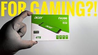 £200 Acer FA200 4TB SSD w/ 7200MB/s | GOOD Enough for #PS5 & #PCGamers!?