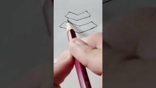 Simple Drawing Idea Of Stone Pyramid #howto #shorts #drawing #art #pyramid