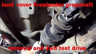 Land rover Freelander 1 viscous unit  propshaft bearings problems removal test drive  M-Tel garage