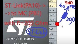 STM32. Переделка программатора для отладки через SWO. Remake ST-Link v2 for SWO debug. Use NRF24L01.