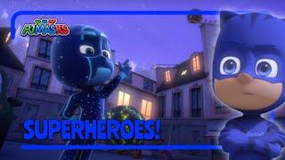 Every Episode with NIGHT NINJA!  | Superheroes | PJ Masks