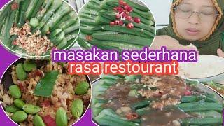 MASAKAN SEDERHANA RASA RESTOURANT ⁉️ OKRA REBUS BUMBU BAWANG | Aktivitas Sore TKW HK,