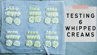 6 whipped creams for cakes - which holds up best?