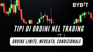 Tipi di ORDINI nel Trading: Ordine Limite, Mercato, Condizionale - Spiegazione e Tutorial