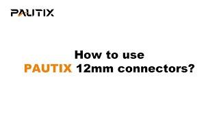 PAUTIX 12mm Connectors for 3-Pin RGB Smart IC COB LED Strip Lights Operation Tutorial