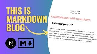 Create a Next.js 14 Blog Using Markdown with Contentlayer 2