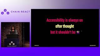 Chain React 2019 - Ankita Kulkarni - Make your React Native Apps Accessible