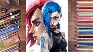 Drawing Arcane: VI & Jinx | drawholic