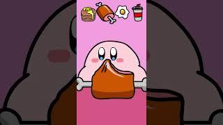 Kirby Emoticon MUKBANG  #animation #eatingshow #shots