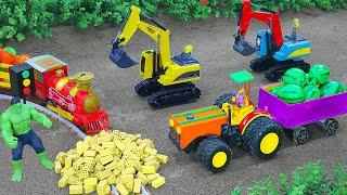 Diy tractor mini Bulldozer to making concrete road | Construction Vehicles, Road Roller #16