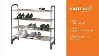 5117 neatfreak Stackable 4-Tier Shelf assembly instructions