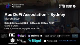 Aus DeFi Association (Sydney) - 20th March 2024