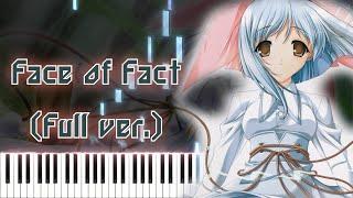 [BALDR FORCE OP] Face of Fact/KOTOKO (Full ver.) Piano Arrangement