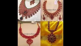 New RUBY necklace design collection 20 to 80 grm