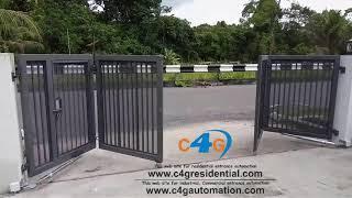 Automatic Bi Folding Gates Dealers India / Latest Modern Mechanism Folding Front Gate Ideas