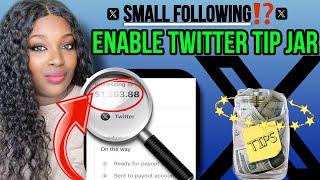 Earn money on Twitter with a small following with tip jar