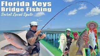 Fishing SECRET BRIDGES in Florida Keys! Snapper & Jacks!