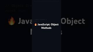  JavaScript: Object Methods