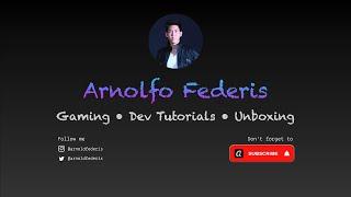 Arnolfo Federis (arnoldfederis) Youtube Channel Intro