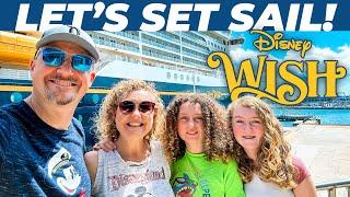 Our FIRST TIME on the Disney Wish! Let's Explore the Ship & Set Sail on a Disney Cruise! Day 1