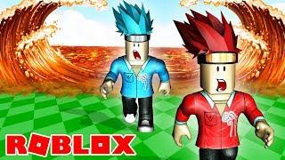 ПОБЕГ ОТ ЛАВЫ в игре The Floor Is LAVA в ROBLOX | DAMON