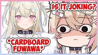 Fuwawa becomes cardboard and Mococo worries about her 【FuwaMoco/HololiveEN】