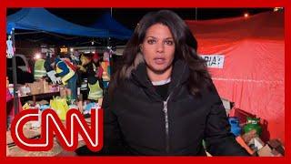 Watch CNN reporter walk through Ukrainian refugee shelter in Poland