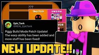 PIGGY JUST UPDATED.. NEW FEATURES + BUILD MODE CHANGES.. | New Piggy Update