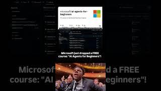 Microsoft just dropped an amazing FREE course:"Al Agents for Beginners"!