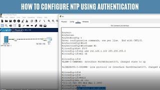 NTP using Authentication | CCNA | Networkforyou  | Packet tracer