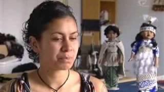 Tinesha Russell's exhibition Doll Mania Te Karere Maori News Dec 3 TVNZ english version