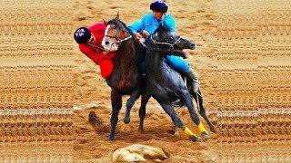 LAZER IS THE BEST HORSE OF KOKPAR ONE-ON-ONE | kokboru Highlights nomad Kazakhstan 2017