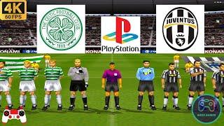 Winning Eleven 2002 Gameplay - Celtic vs Jeventus - Duckstation PS1 on PC || Full Game [4K60]