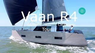 Vaan R4 Aluminium Electric Catamaran Tour. #eco #yachts