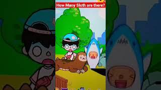 Feeding sloth funny #shorts #tocaboca