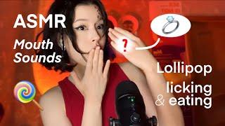 ASMR Lollipop licking & eating (mouth sounds) | АСМР Ликинг леденца (звуки рта)