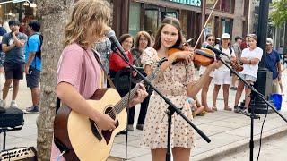 Crowd STOPS for AMAZING Street Performance | Stand By Me - Karolina Protsenko & Oscar Stembridge